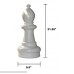 MegaChess Individual Chess Piece Bishop -21 Inches Tall Black White or Red 2. White B0773SPC2J